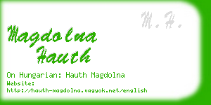 magdolna hauth business card